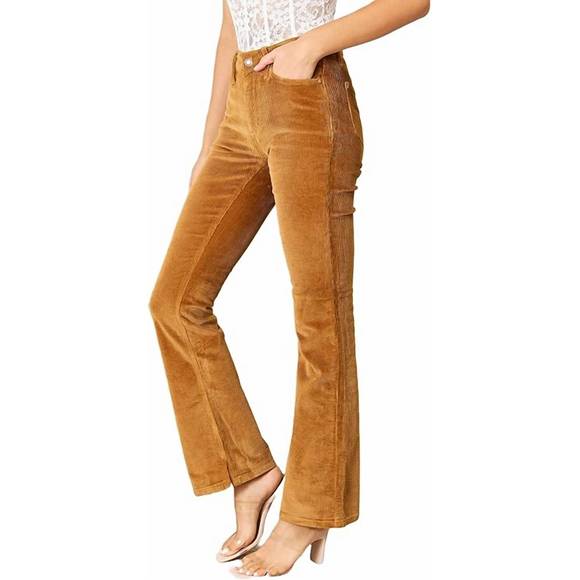 NEW JUDY BLUE bootcut corduroy pants in camel - Picture 2 of 2